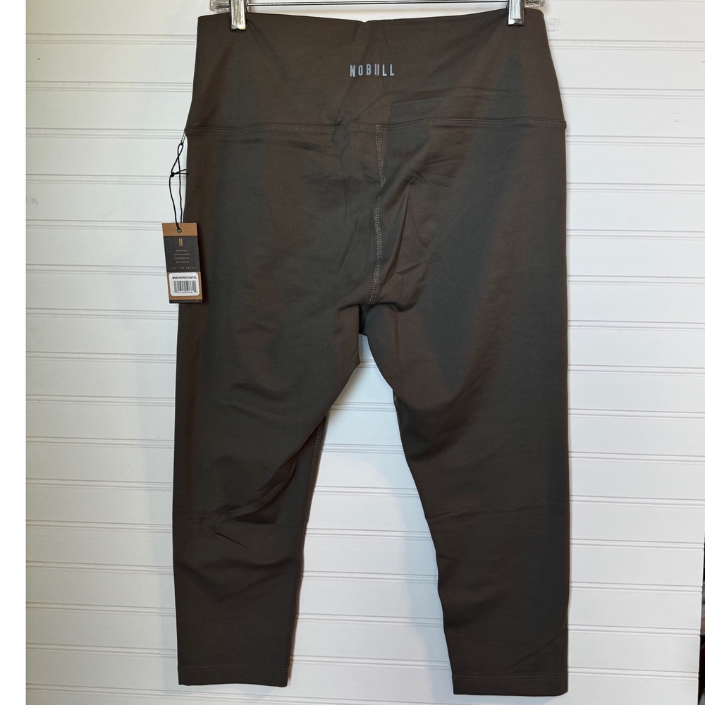 NOBULL Womens Dark Olive Green Workout Leggings‎ Capris Size L NEW